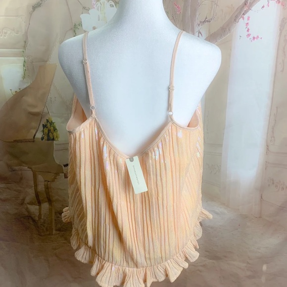 NEW Anthropologie Beaded Sequin Cami Blouse Top Size 8 - Picture 11 of 12